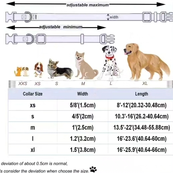 Dogwong Fall Halloween Large/XL Dog Collar - Picture 2 of 5